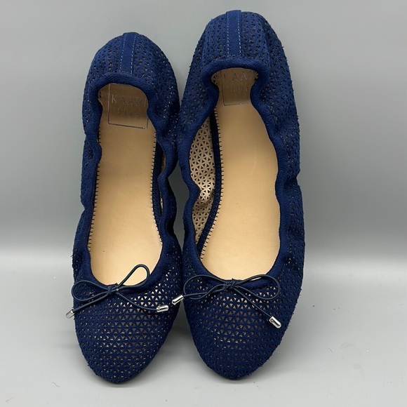 Kari blue women’s blue ballet flat shoes size 8.5 - Picture 2 of 10